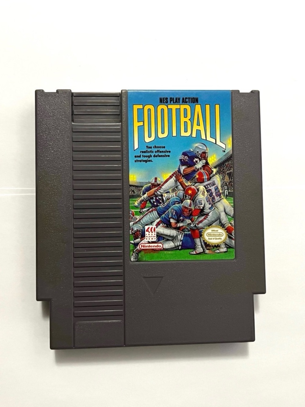 Play Action Football (Nintendo NES, 1990) NES Authentic Cartridge Only.- Tested